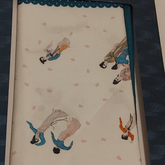 National Palace Museum - Spring Dawn in the Han Palace Handkerchief - Blue BNIP - Picture 3 of 8